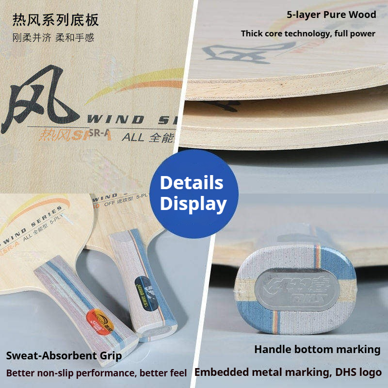 DHS WIND SERIES Table Tennis B - đánh giá và giá Table Tennis Paddle