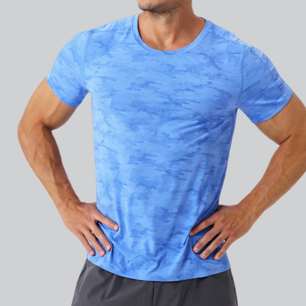 Men's Round Neck T-Shirt Sport - đánh giá và giá Sports Equipment Logo