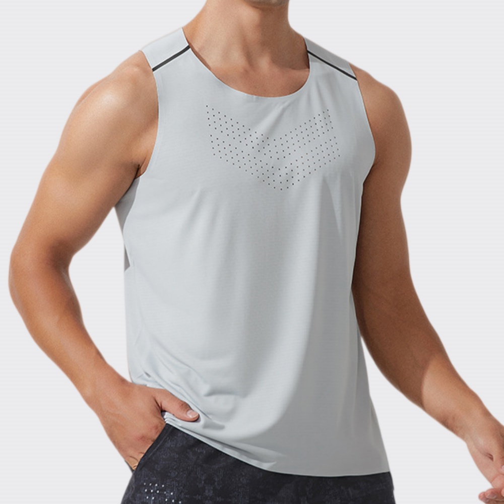 Men Gym Vest Quick Dry Running - đánh giá và giá Sports Equipment Logo