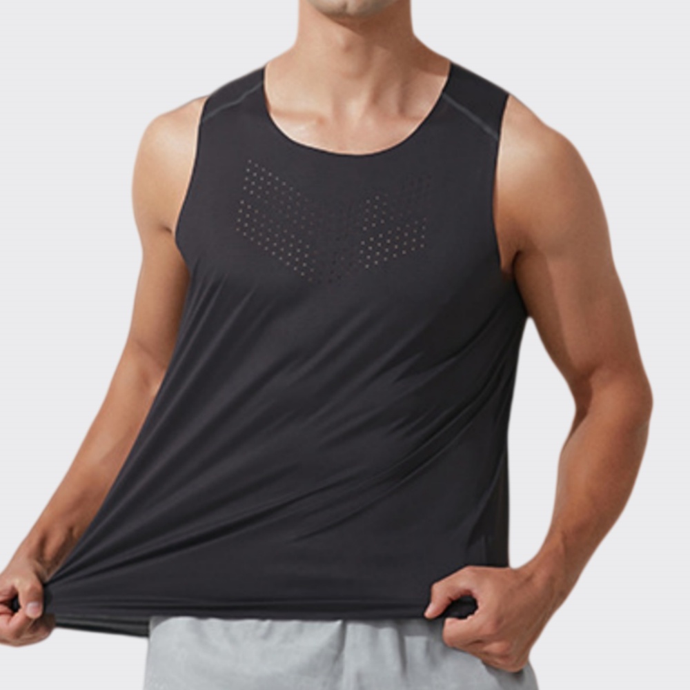 Men Gym Vest Quick Dry Running - đánh giá và giá Sports Equipment Logo