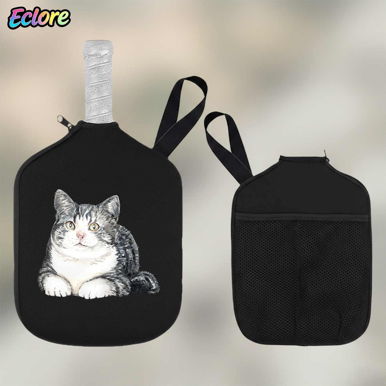 Cute Watercolor Cat Pickleball - đánh giá và giá Table Tennis Paddle