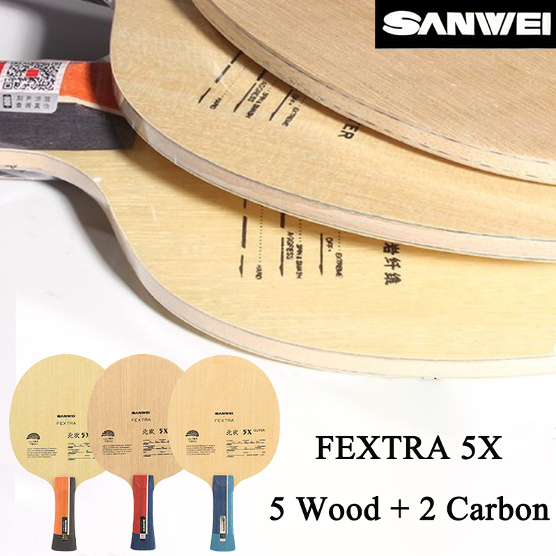 SANWEI FEXTRA 5X Blue/Yellow A - đánh giá và giá Table Tennis Paddle