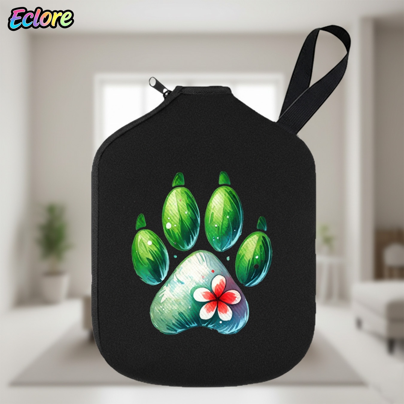 Green Watercolor Paw Print Pad - đánh giá và giá Table Tennis Paddle